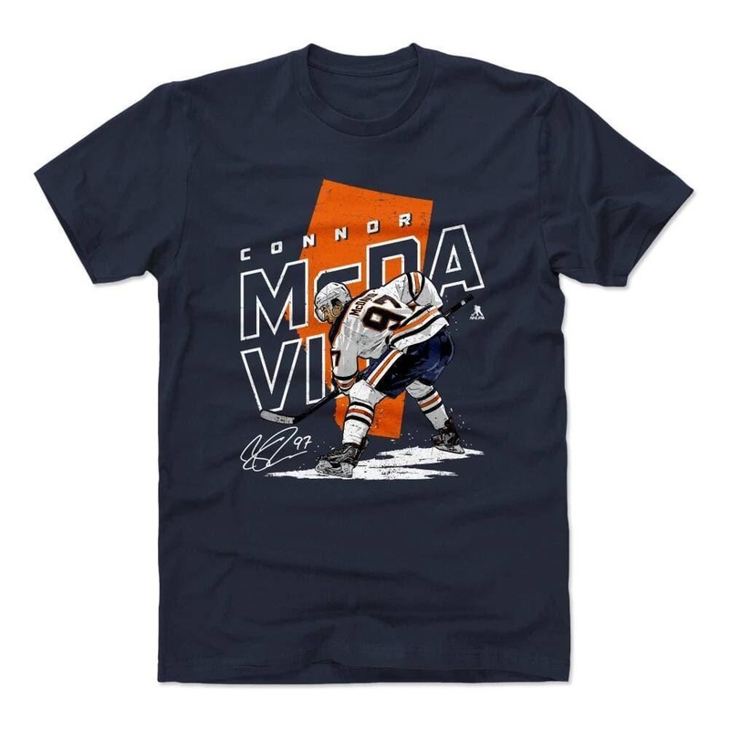 Connor McDavid Edmonton Oilers 500 Level NHL Player T-Shirt – Navy