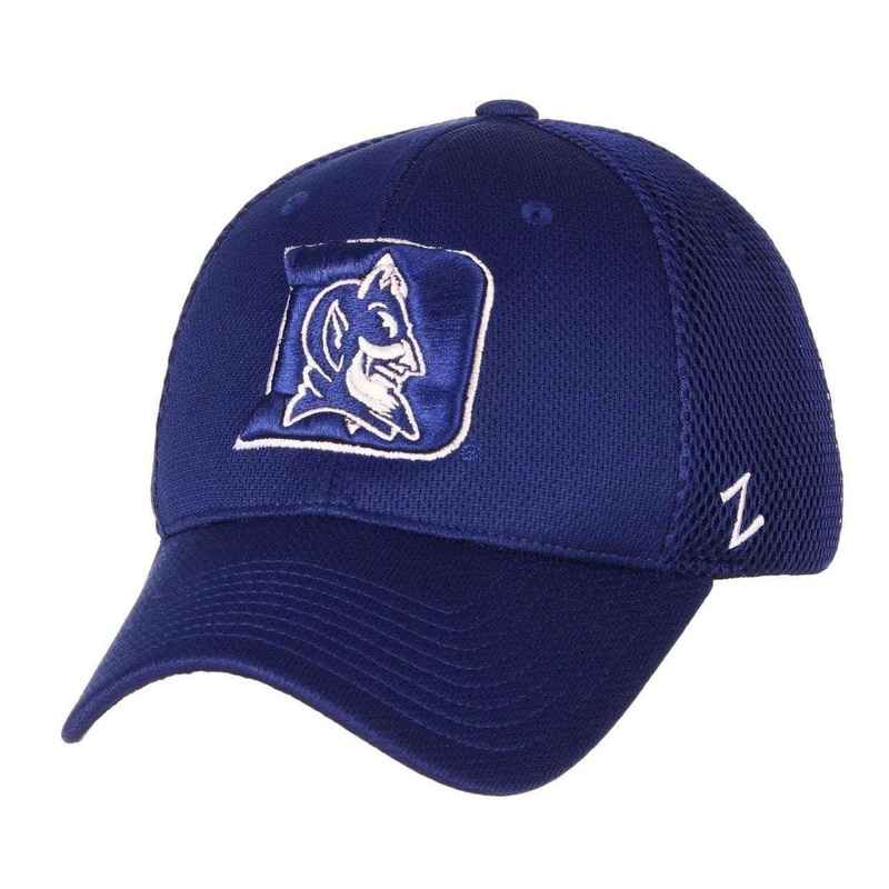 Duke Blue Devils Zephyr NCAA Foam Tech Mesh Curved Snapback Hat – Blue