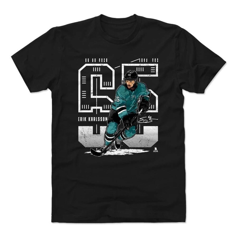 Erik Karlsson San Jose Sharks 500 Level NHL Future T-Shirt – Black