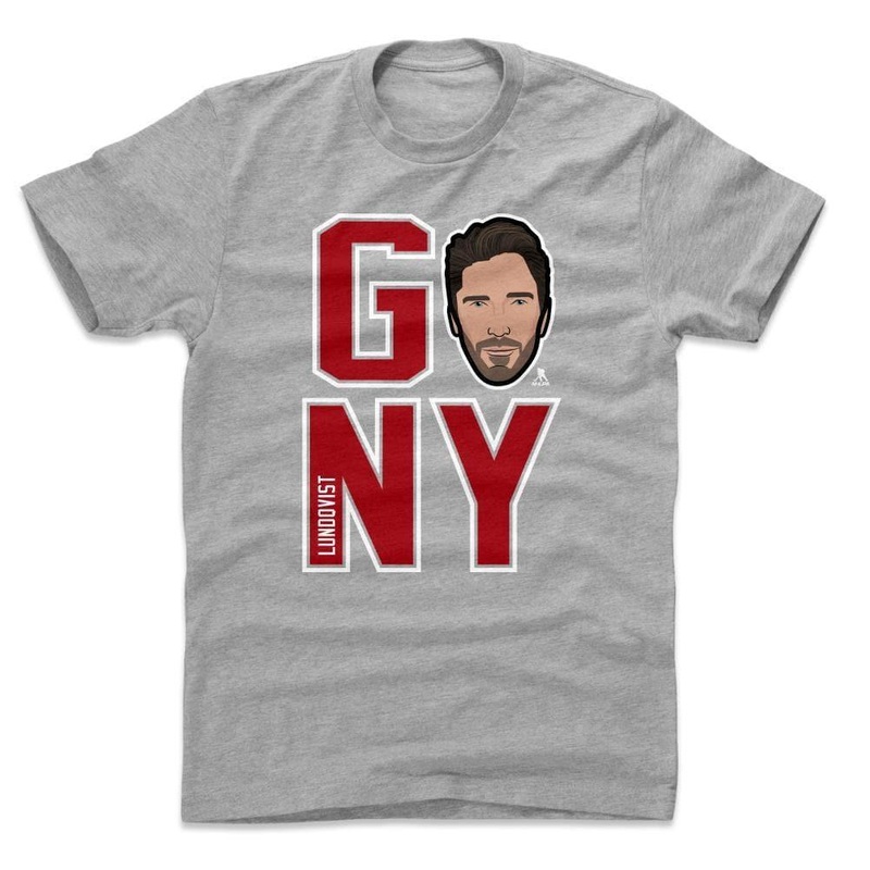 Henrik Lundqvist New York Rangers 500 Level NHL Go NY T-Shirt – Gray
