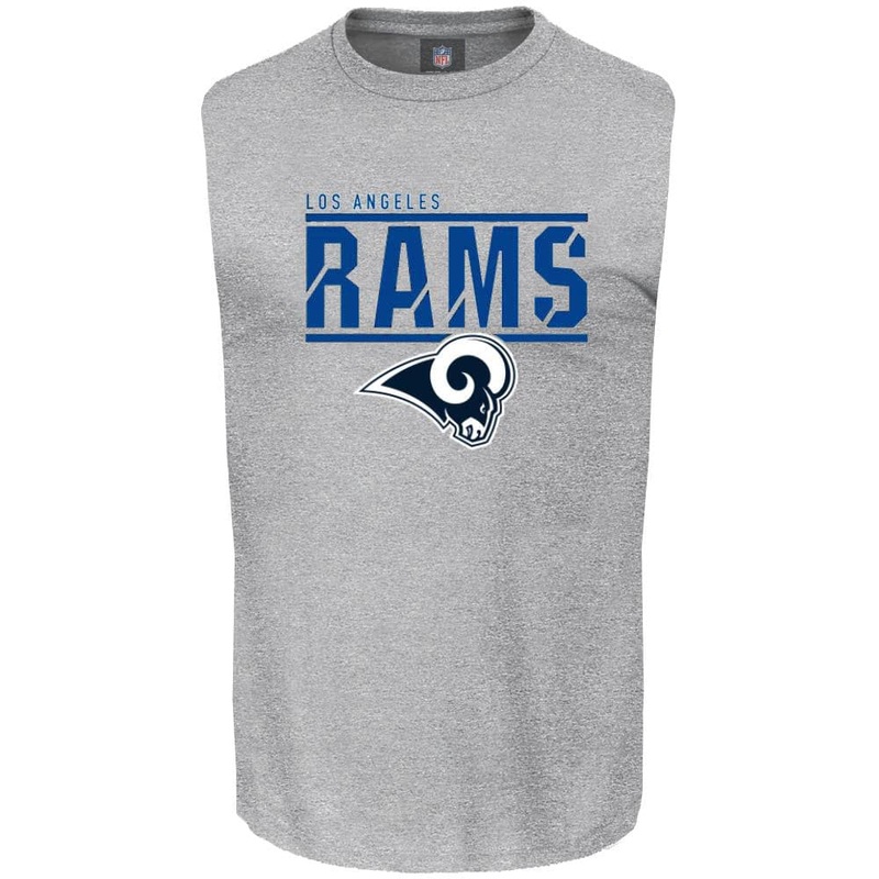Los Angeles Rams Majestic NFL Team Flex Sleeveless Muscle T-Shirt – Grey