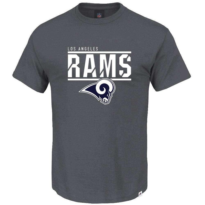 Los Angeles Rams Majestic NFL Team Flex T-Shirt – Coal