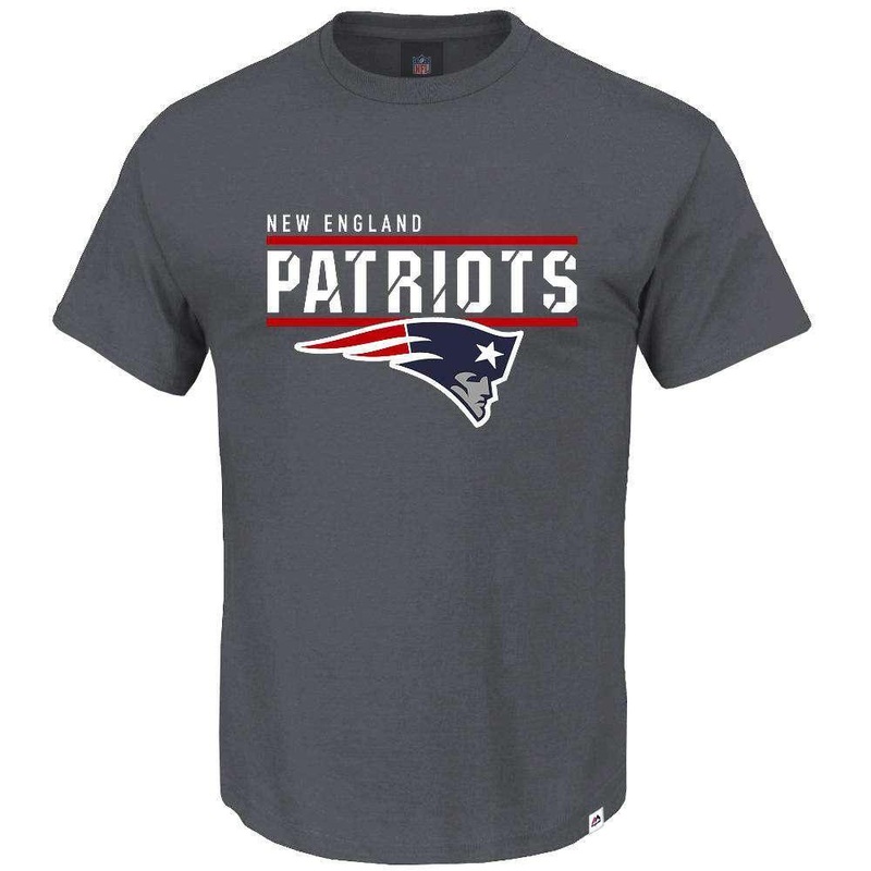 New England Patriots Majestic NFL Team Flex T-Shirt – Coal