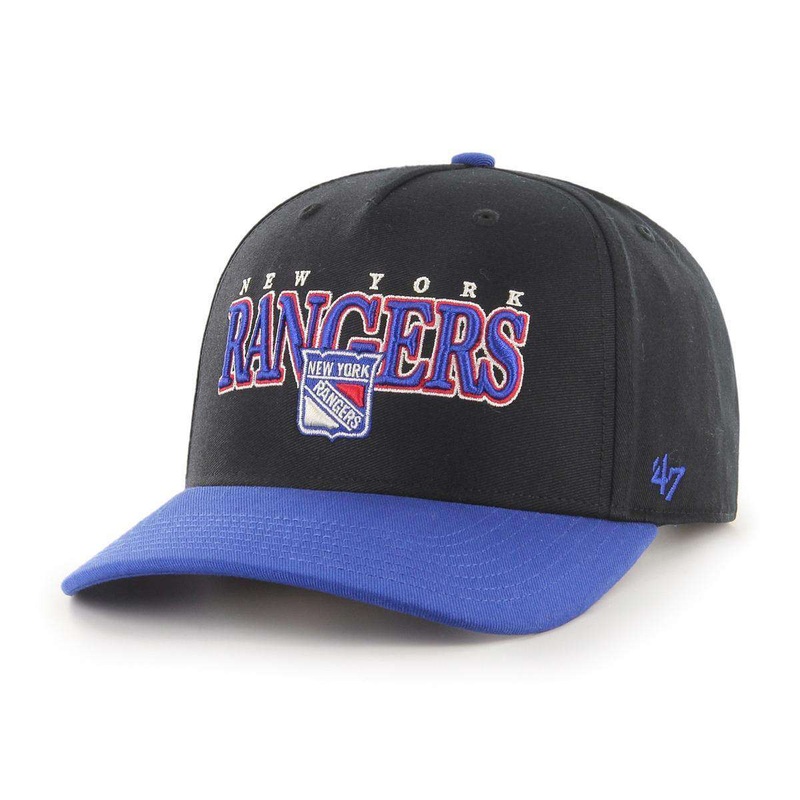 New York Rangers 47 NHL Gojo MVP DP Pre-Curved Snapback Hat – Black