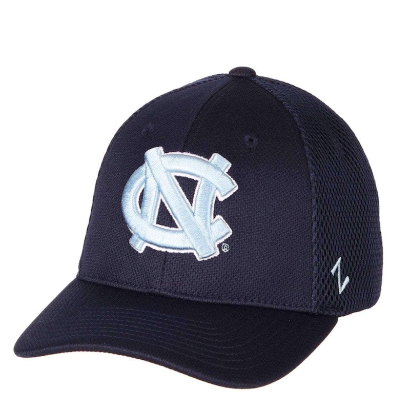 North Carolina Tar Heels Zephyr NCAA Foam Tech Mesh Curved Snapback Hat – Navy