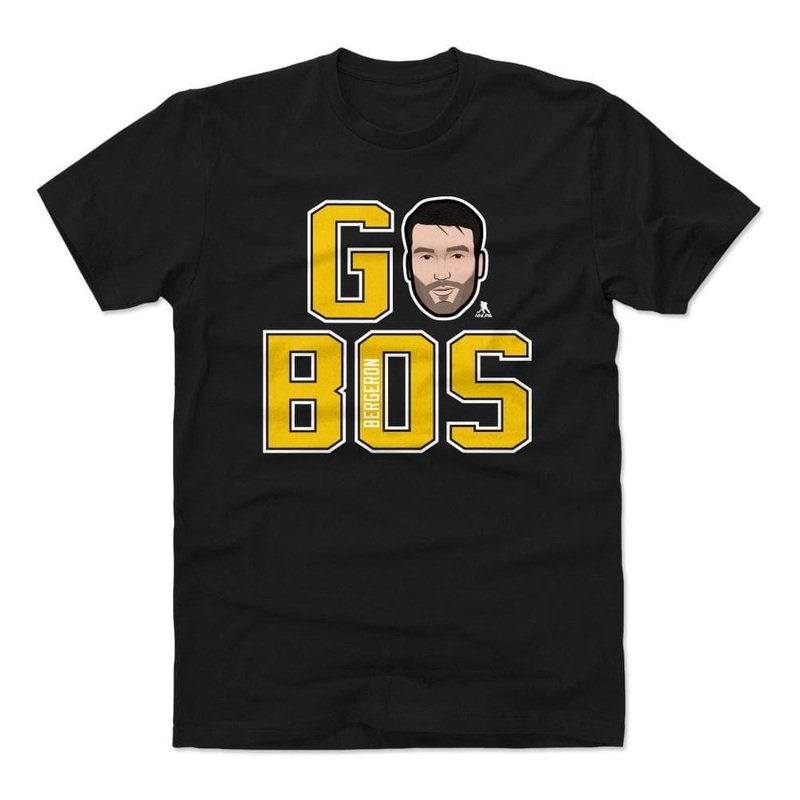 Patrice Bergeron Boston Bruins 500 Level NHL Go Bos T-Shirt – Black