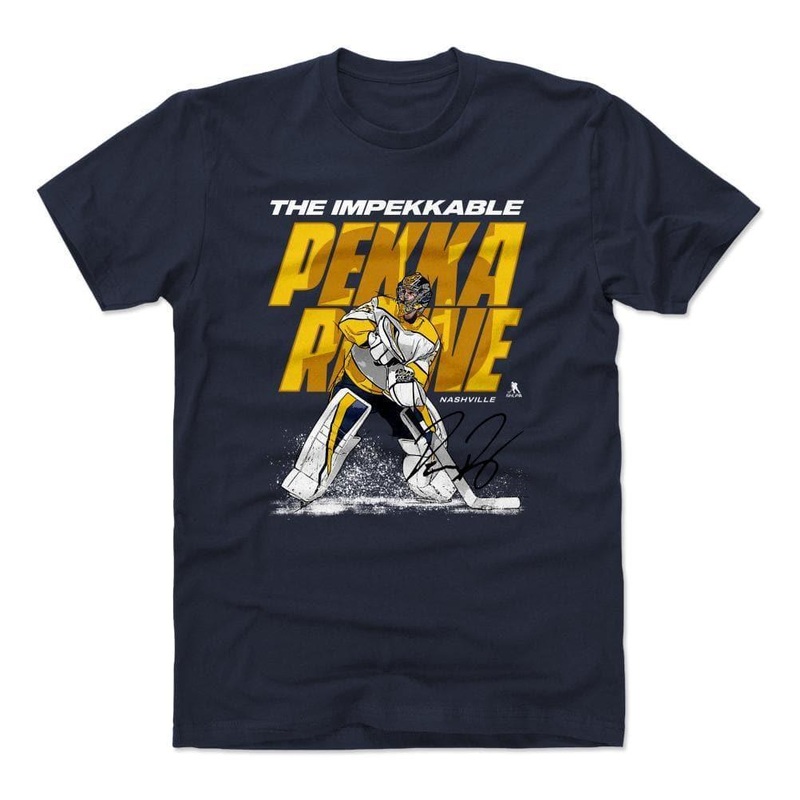 Pekka Rinne Nashville Predators 500 Level NHL Goalie T-Shirt – Navy