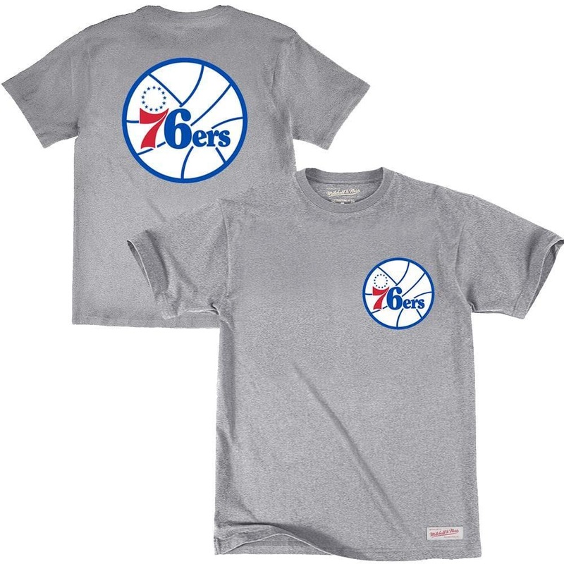 Philadelphia 76ers Mitchell & Ness NBA Colour Pop T-Shirt – Grey