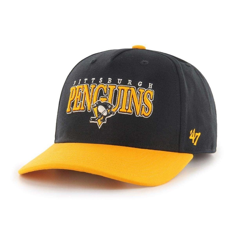 Pittsburgh Penguins 47 NHL Gojo MVP DP Pre-Curved Snapback Hat – Black