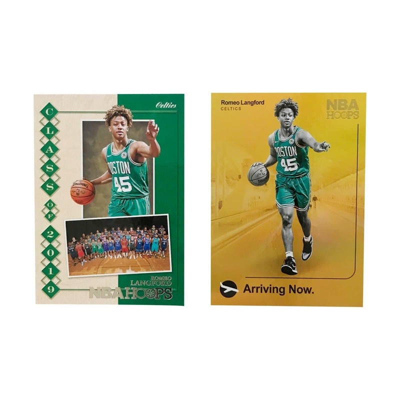 Romeo Langford Boston Celtics Panini NBA Hoops 19-20 Rookie Insert 2 Card Set