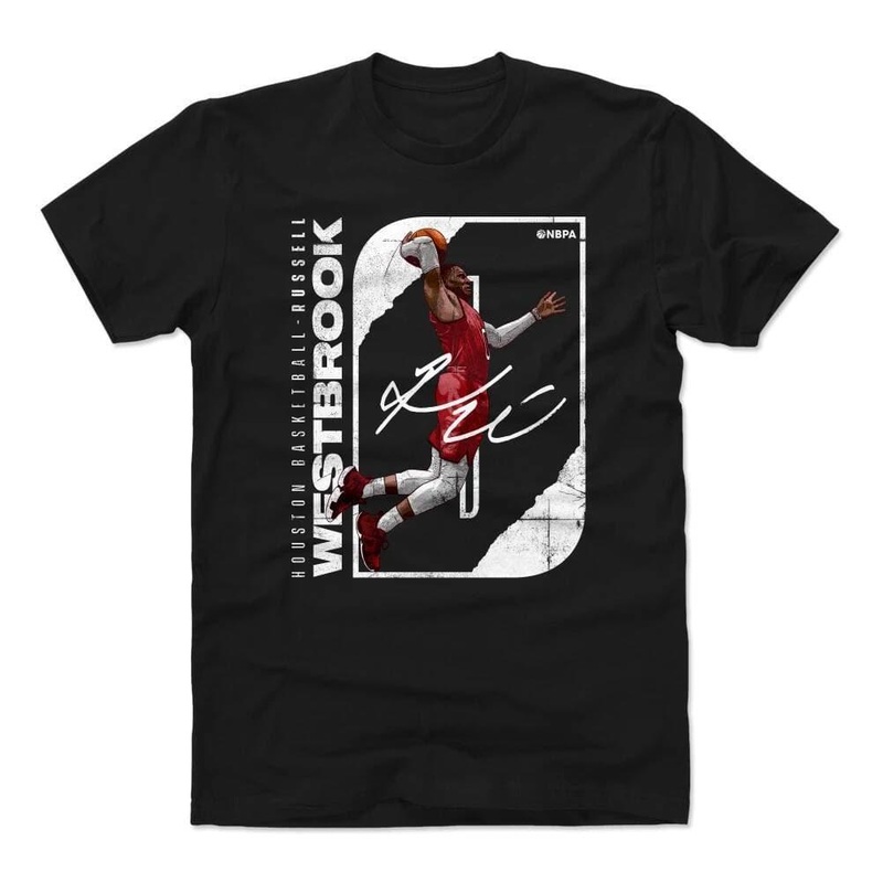 Russell Westbrook Houston Rockets 500 Level NBA Stretch T-Shirt – Black