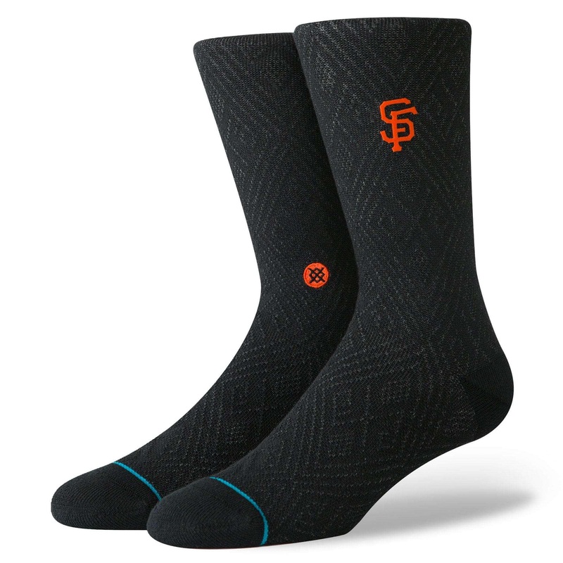 San Francisco Giants Stance MLB Diamond Crew Socks – Black