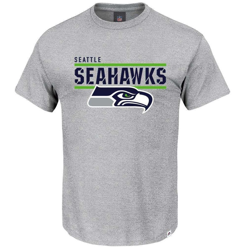 Seattle Seahawks Majestic NFL Team Flex T-Shirt – Grey Marle