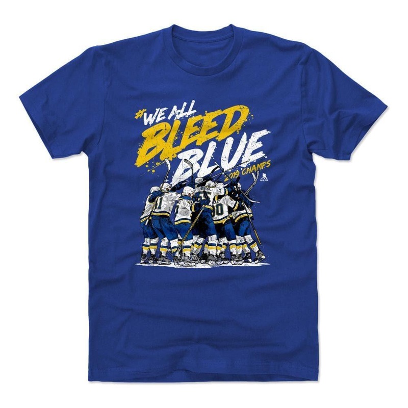 St Louis Blues 500 Level NHL Bleed Blue T-Shirt – Blue