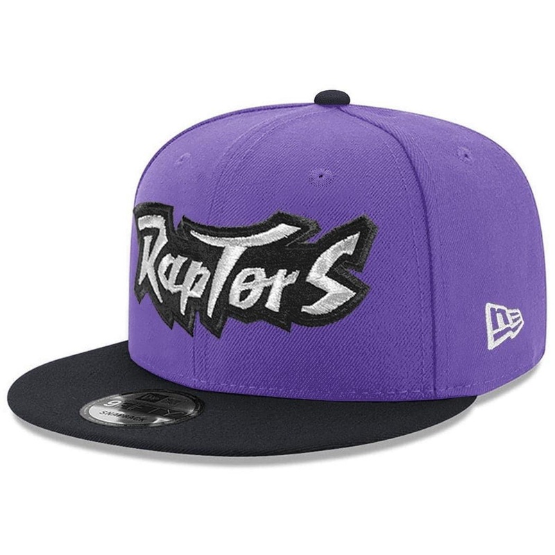 Toronto Raptors New Era NBA Hardwood Classics Wordmark 9FIFTY Snapback Hat – Purple