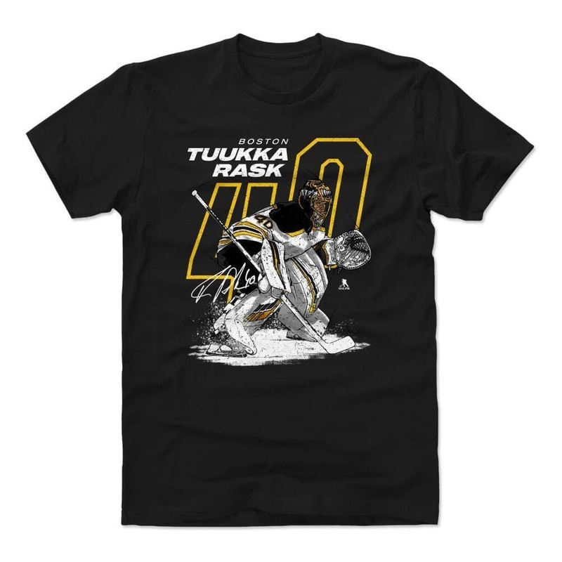 Tuukka Rask Boston Bruins 500 Level NHL Offset T-Shirt – Black