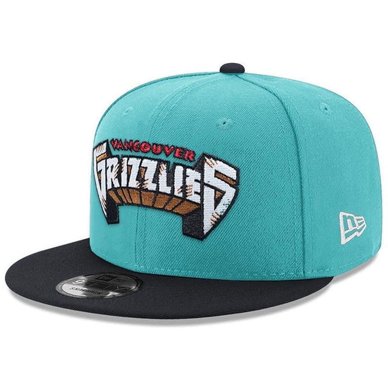 Vancouver Grizzlies New Era NBA Hardwood Classics Wordmark 9FIFTY Snapback Hat – Teal