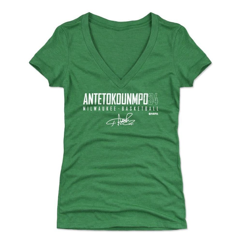 Womens Giannis Antetokounmpo Milwaukee Bucks 500 Level NBA Elite T-Shirt – Green