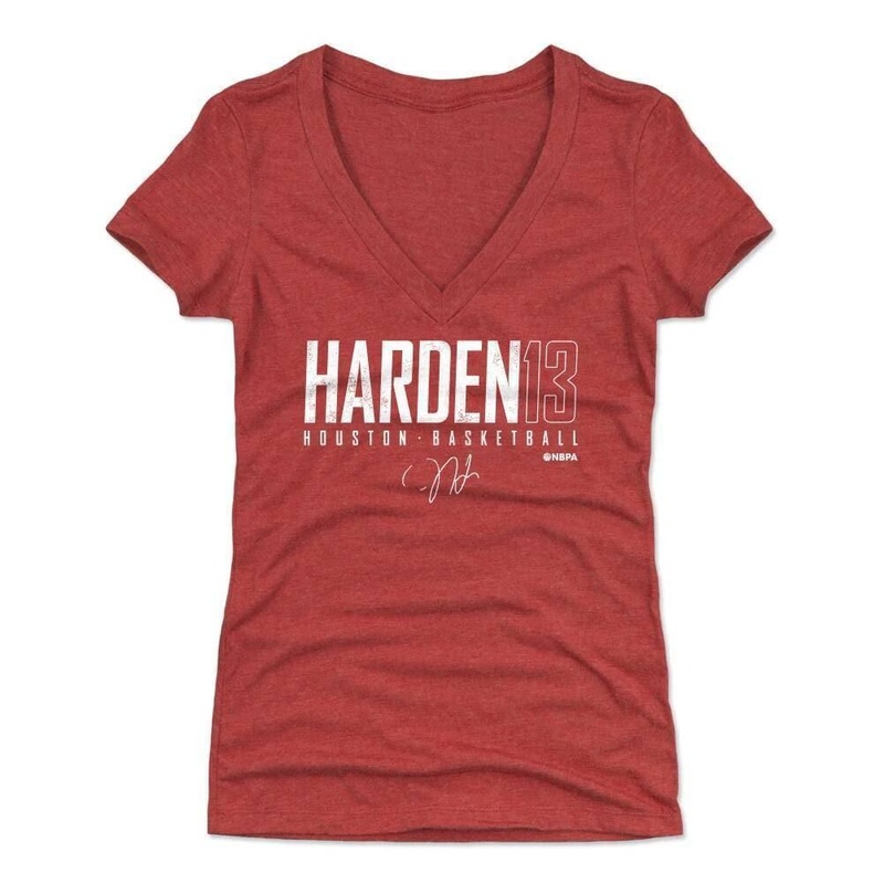 Womens James Harden Houston Rockets 500 Level NBA Elite T-Shirt – Red