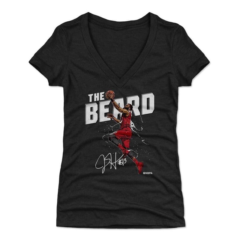 Womens James Harden Houston Rockets 500 Level NBA Layup T-Shirt – Black