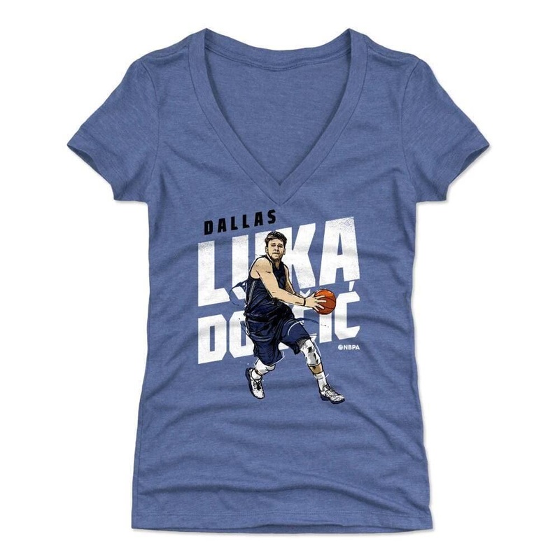 Womens Luka Doncic Dallas Mavericks 500 Level NBA Drive T-Shirt – Royal