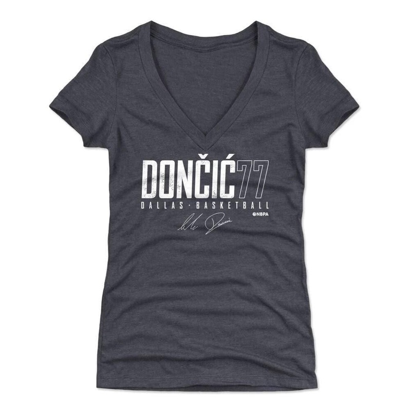 Womens Luka Doncic Dallas Mavericks 500 Level NBA Elite T-Shirt – Navy