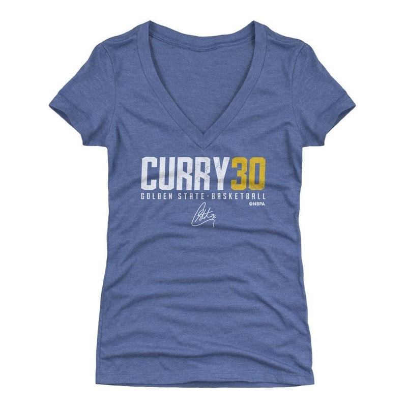 Womens Steph Curry Golden State Warriors 500 Level NBA Curry30 T-Shirt – Royal