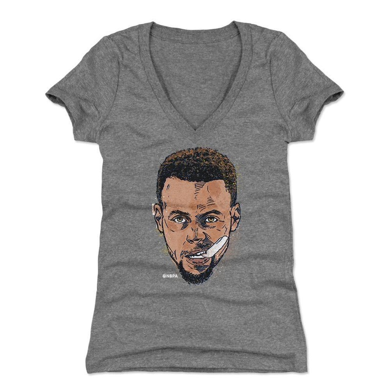 Womens Steph Curry Golden State Warriors 500 Level NBA Mouthguard T-Shirt – Gray