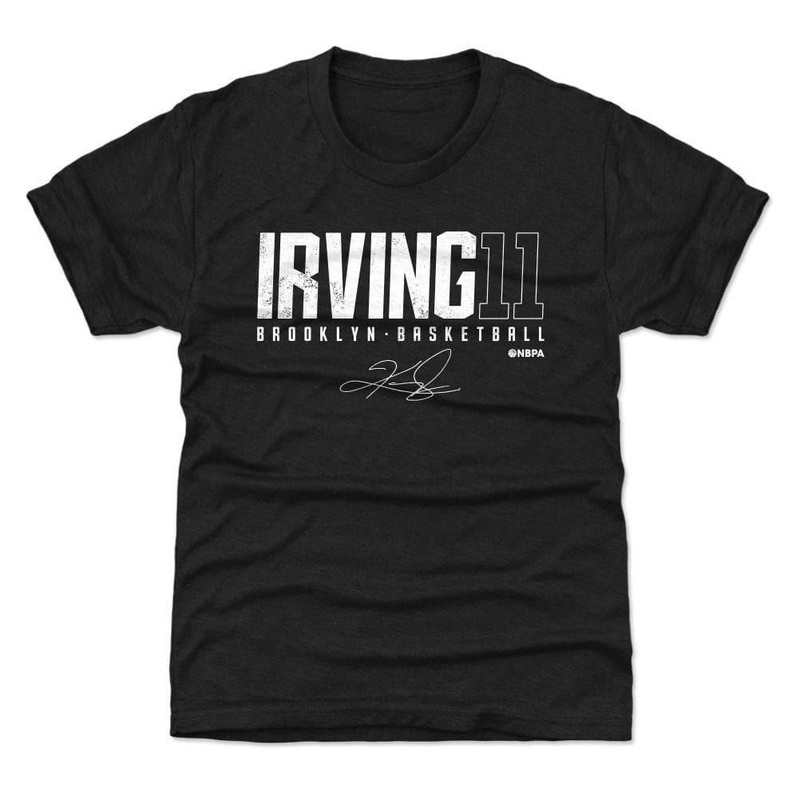 Youths Kyrie Irving Brooklyn Nets 500 Level NBA Elite T-Shirt – Black