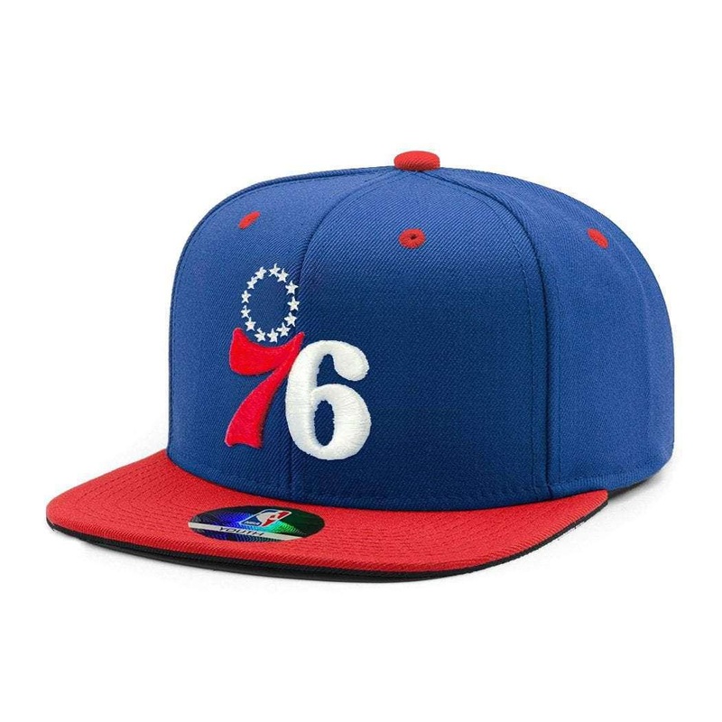 Youths Philadelphia 76ers Outerstuff NBA 2 Tone Snapback Hat – Blue