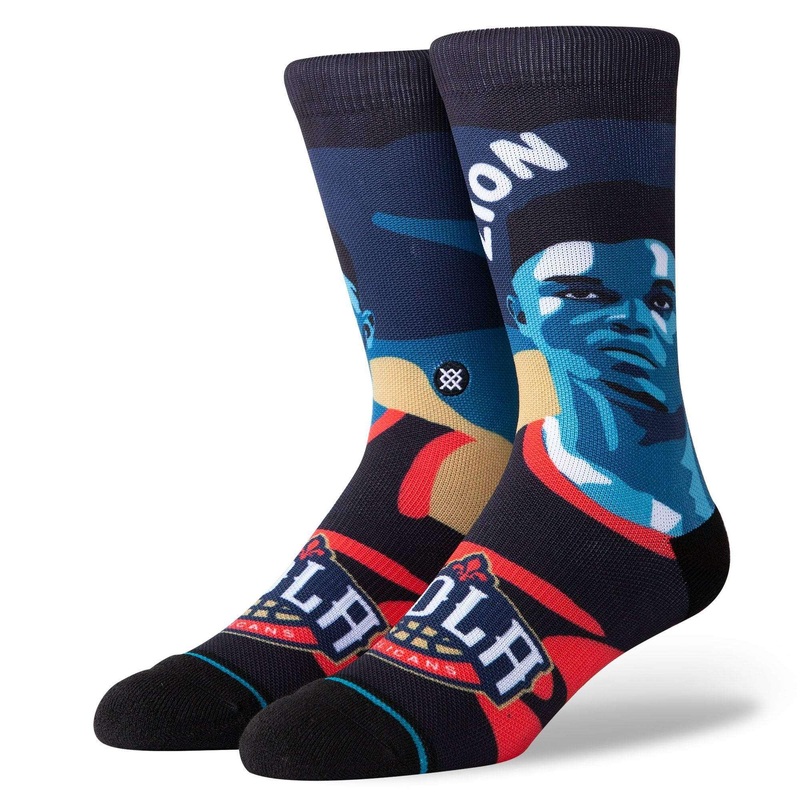 Zion Williamson New Orleans Pelicans Stance NBA Future Legends Crew Socks – Navy