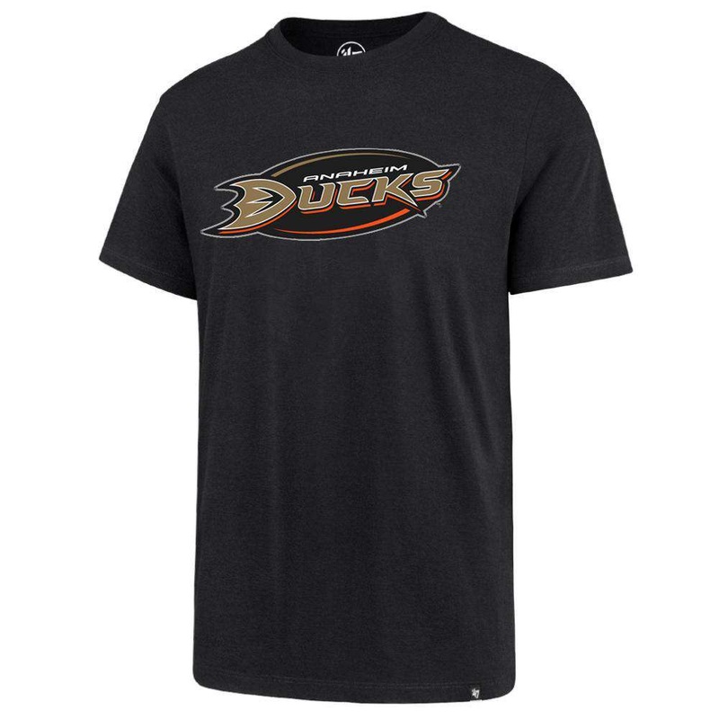 Anaheim Mighty Ducks ’47 NHL Wordmark Splitter T-Shirt – Black