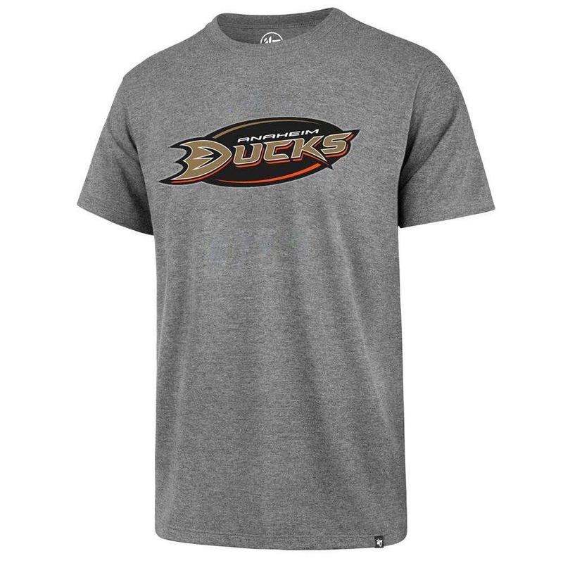 Anaheim Mighty Ducks ’47 NHL Wordmark Splitter T-Shirt – Grey