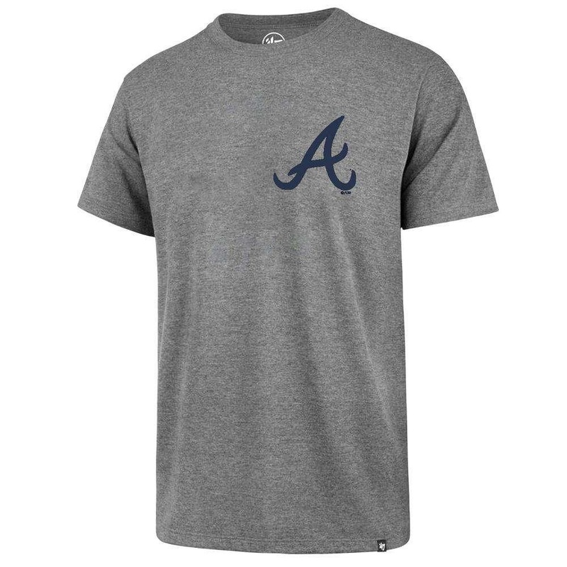 Atlanta Braves ’47 MLB Chest Imprint Splitter T-Shirt – Grey