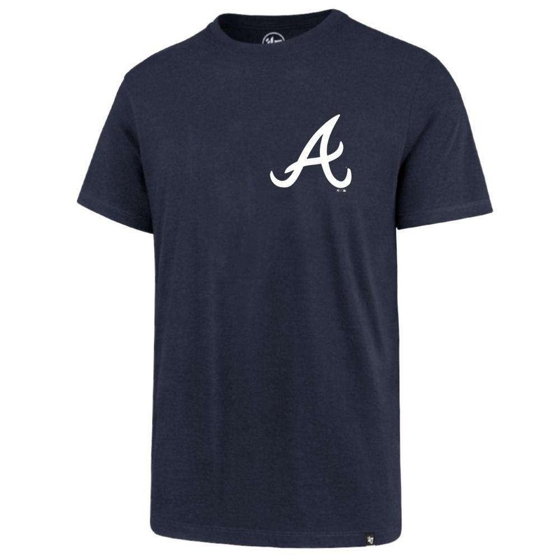 Atlanta Braves ’47 MLB Chest Imprint Splitter T-Shirt – Navy