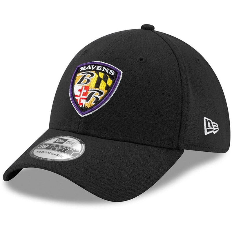 Baltimore Ravens New Era NFL Team Alternate 39THIRTY Curve Hat – Black