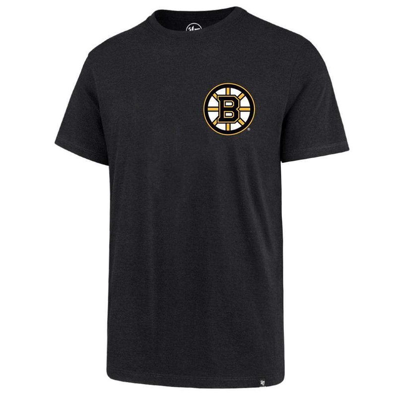 Boston Bruins ’47 NHL Chest Imprint Splitter T-Shirt – Black
