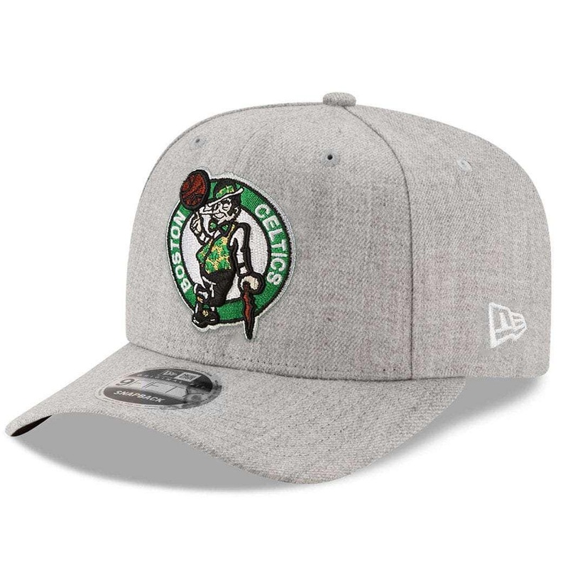 Boston Celtics New Era NBA Heather Drop 9FIFTY Pre-Curved Snapback Hat