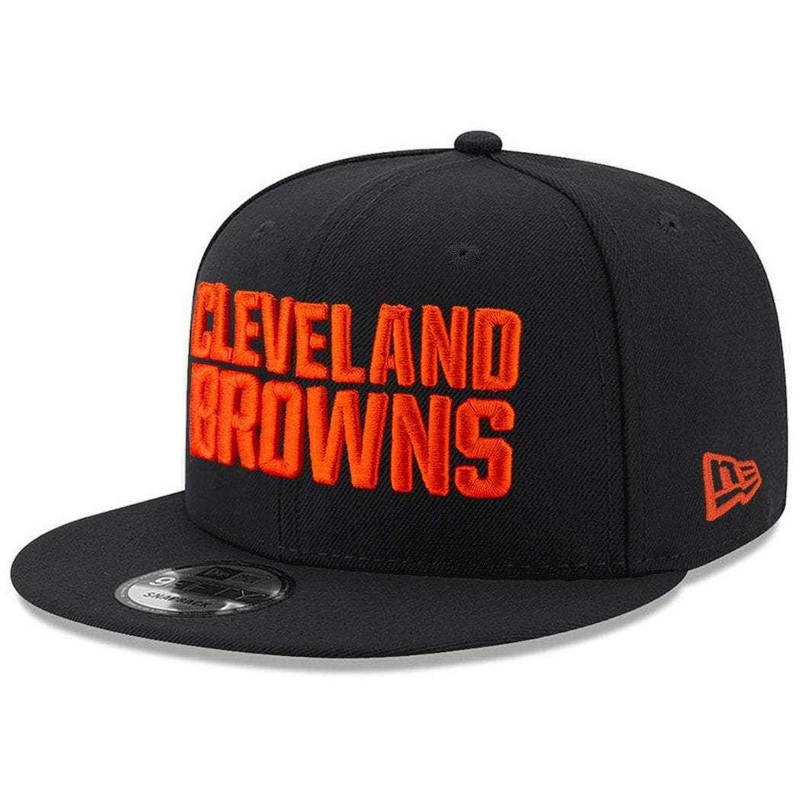 Cleveland Browns New Era NFL Alternate Logo 9FIFTY Snapback Hat – Black
