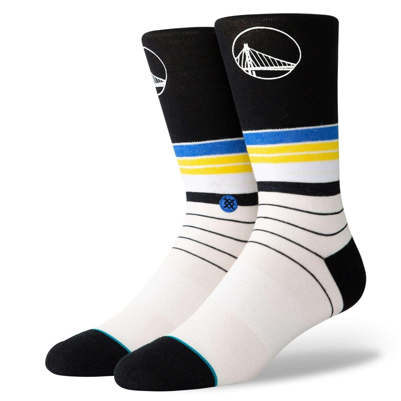 Golden State Warriors Stance NBA Baseline Crew Socks – Black