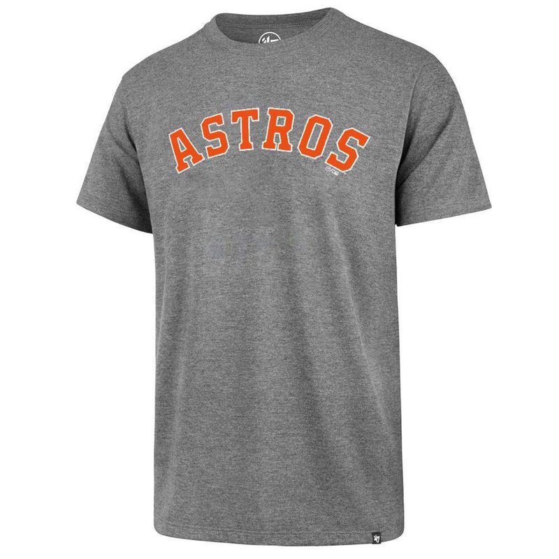 Houston Astros ’47 MLB Wordmark Splitter T-Shirt – Grey