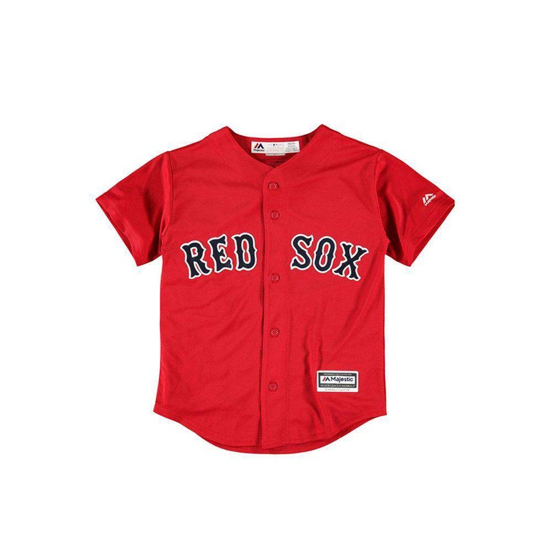 Infants Boston Red Sox Majestic MLB Cool Base Replica Jersey – Red