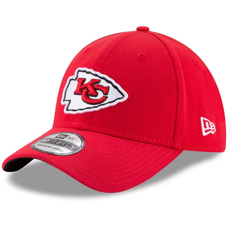 Kansas City Chiefs New Era NFL Team Logo 39THIRTY Curve Hat – Red