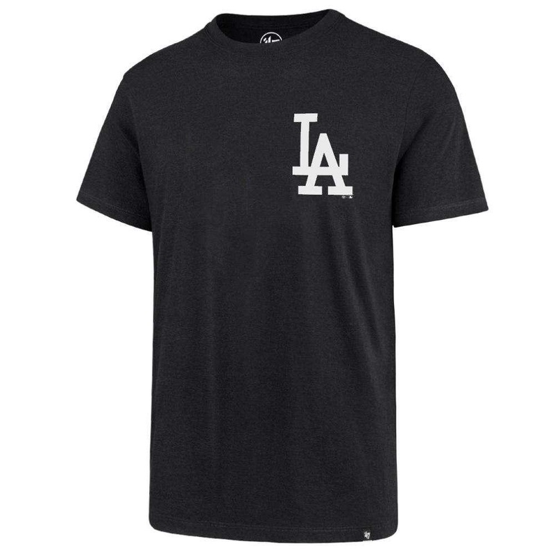Los Angeles Dodgers ’47 MLB Chest Imprint Splitter T-Shirt – Blck