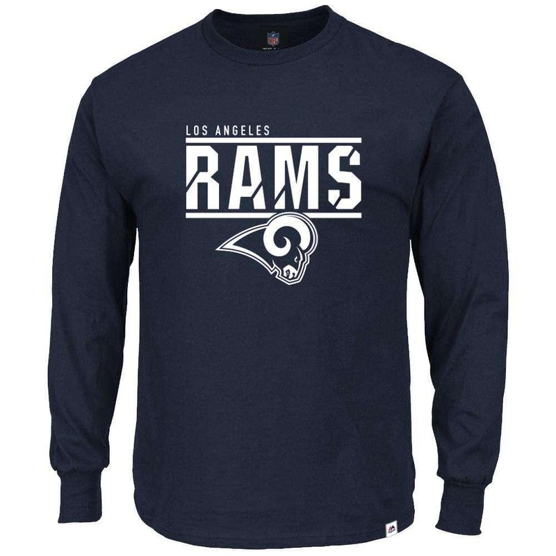 Los Angeles Rams Majestic NFL Flex Long Sleeve T-Shirt – Navy