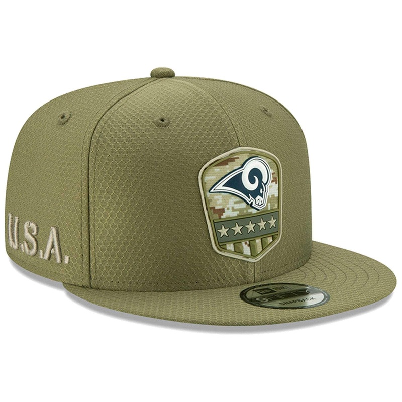 Los Angeles Rams New Era NFL 2019 Salute To Service 9FIFTY Snapback Hat – Army