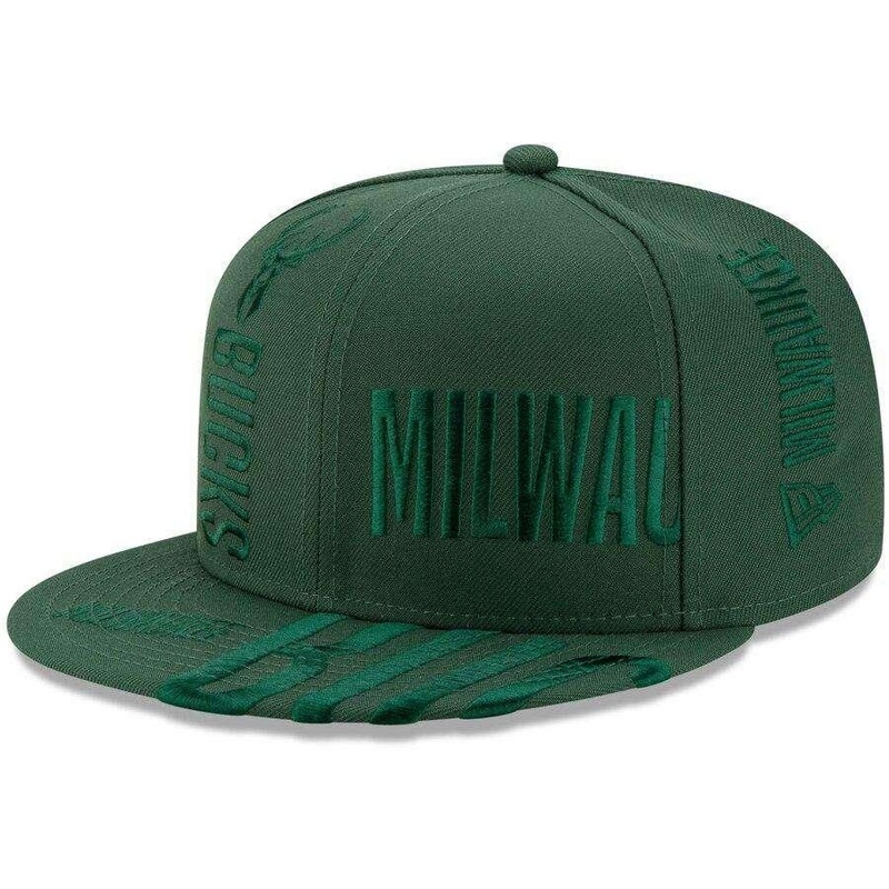 Milwaukee Bucks New Era NBA 2019 Tonal Tip-Off 9FIFTY Snapback Hat – Green