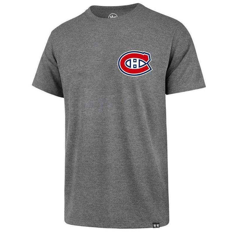 Montreal Canadiens ’47 NHL Chest Imprint Splitter T-Shirt – Grey