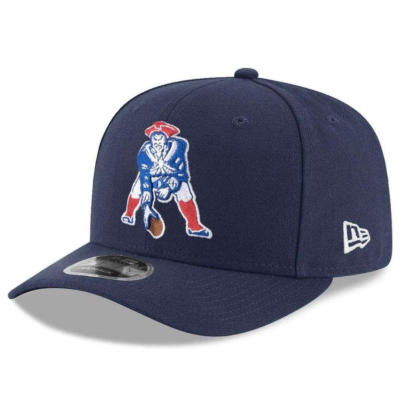 New England Patriots New Era NFL Nickle & Dime Pre-Curved 9FIFTY Snapback Hat – Navy