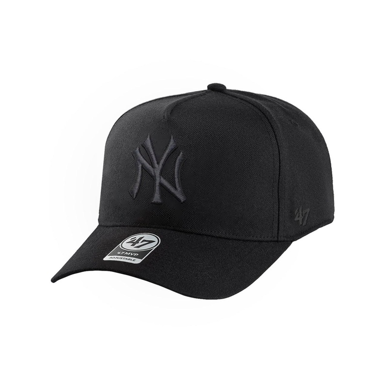 New York Yankees ’47 MLB Black On Black MVP DT Snapback Hat